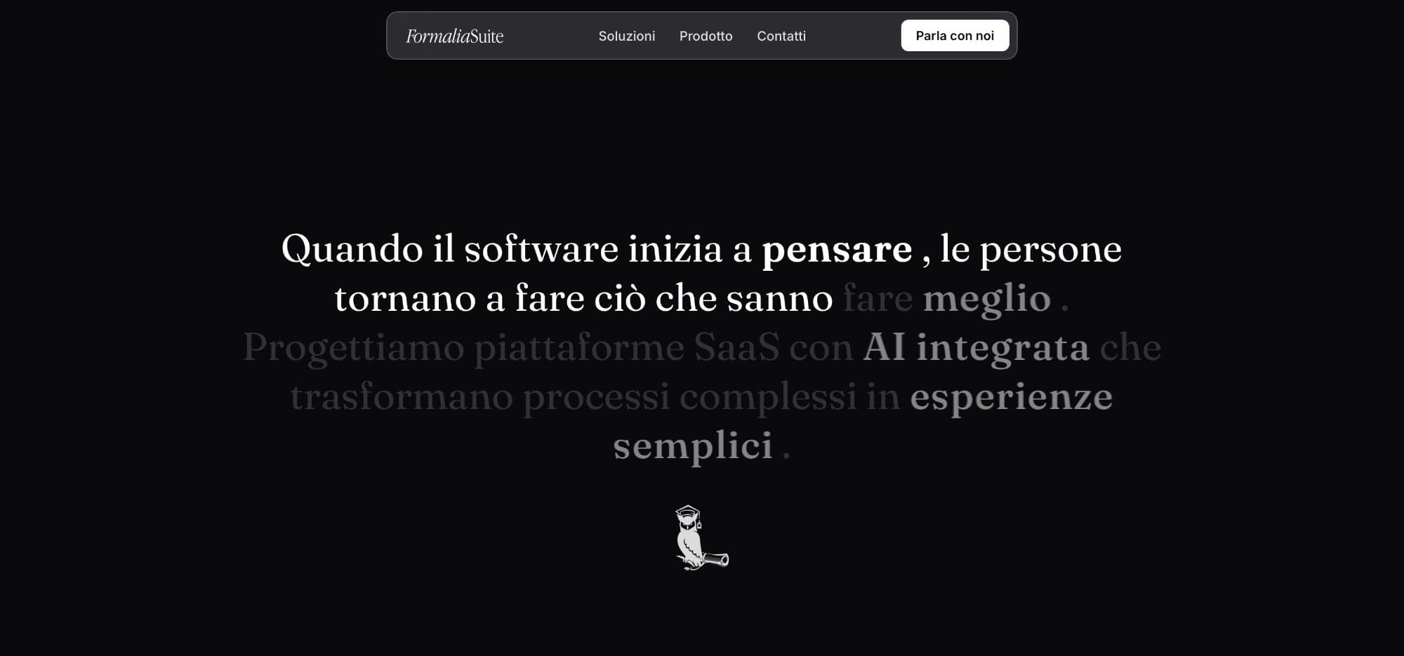 Manifesto che si rivela durante lo scroll