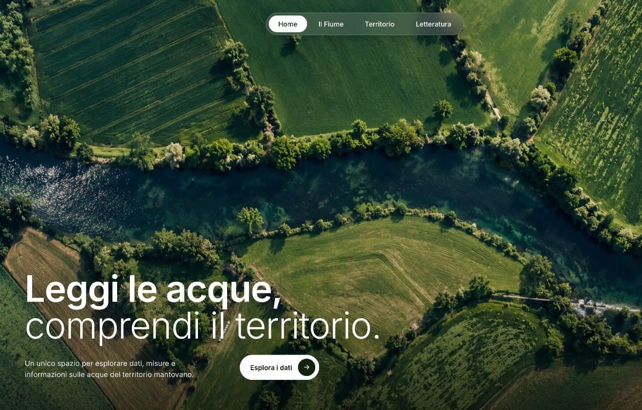 Home del sito Mincio: Leggi le acque, comprendi il territorio